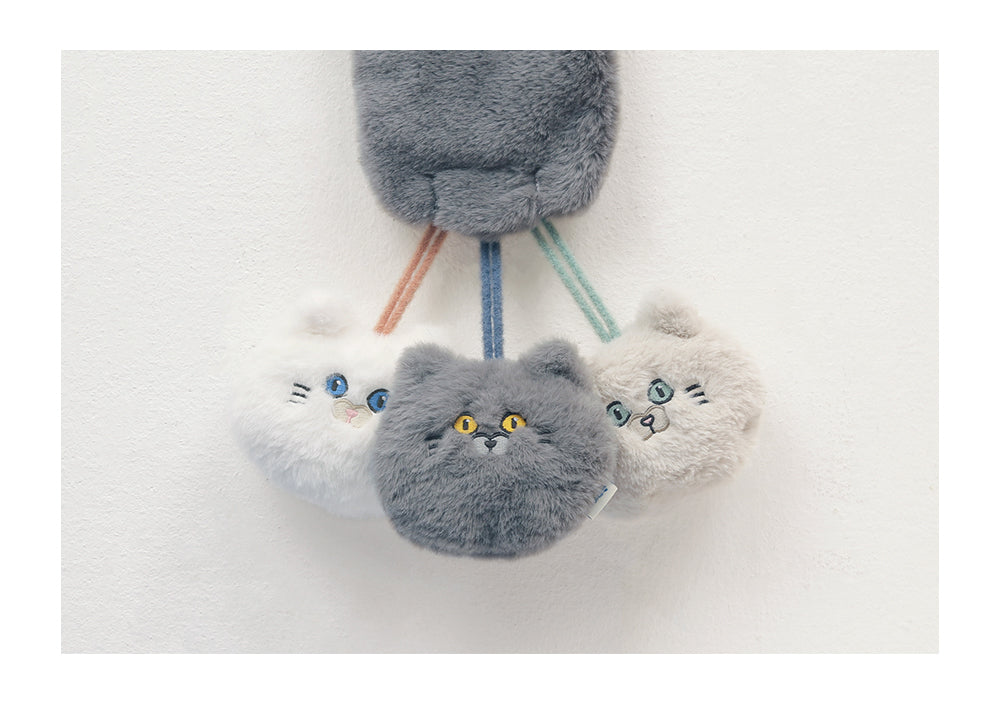 Cute Plush Cat Head Bag Accessory/ Bag Charm for school/ kids/ girls, suitable for travelling, going to school or casual hang out with friends.