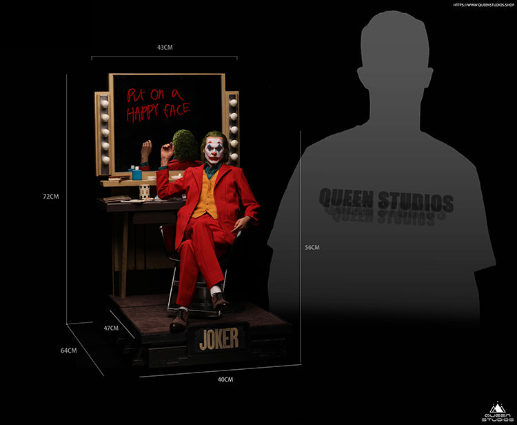 Queen Studios Dark Knight The Joker (Arthur Fleck) Joaquin Phoenix (2019) Regular 1/3 Scale Statue. The Regular Edition features a Joker head sculpt with full character likeness and sculpted hair.