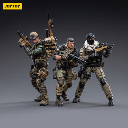 Joy Toy Freedom Militia figures are incredibly detailed in 1/18 scale. JoyToy figure is highly articulated and includes weapon accessories as well as several pieces of removable gear.