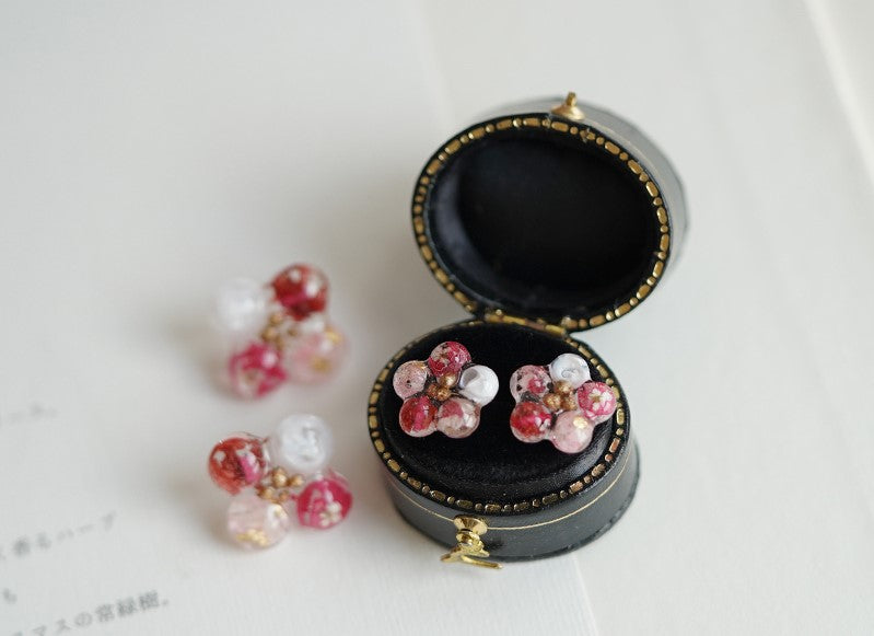Colourful Summer Flower Handmade Stud Earrings