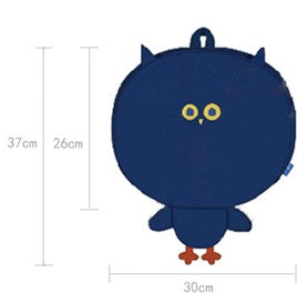 Casual Cute Plush Black Owl Shaped Bag/ Backpack for school/ kids/ girls, suitable for travelling, going to school or casual hang out with friends.