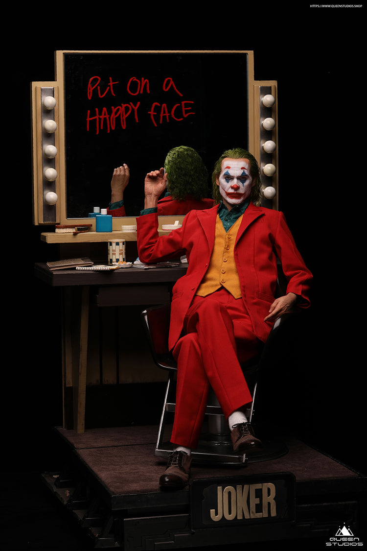 Queen Studios Dark Knight The Joker (Arthur Fleck) Joaquin Phoenix (2019) Regular 1/3 Scale Statue. The Regular Edition features a Joker head sculpt with full character likeness and sculpted hair.
