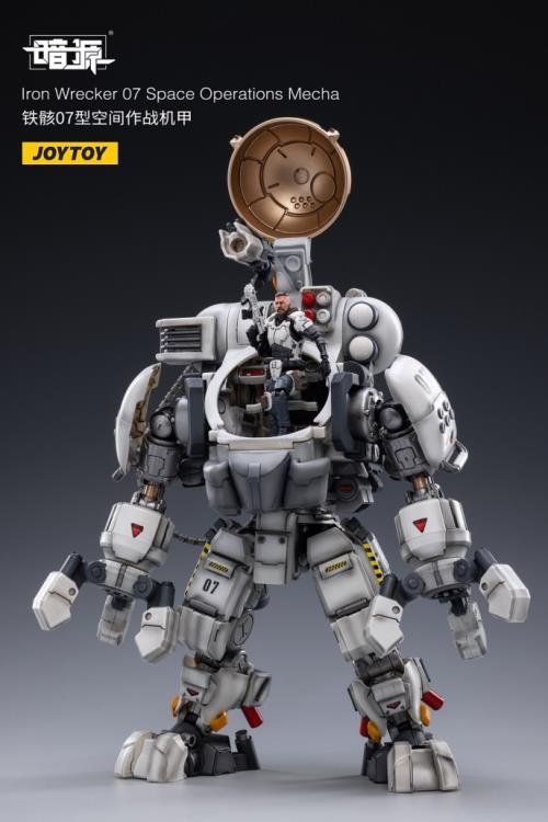 Joy Toy Dark Source Iron Wrecker 07 Space Operations Mecha 1/25 Scale Action Figure JT2207. JoyToy military vehicle series continues with the Iron Wrecker 07 Space Operations Mecha and pilot figure!