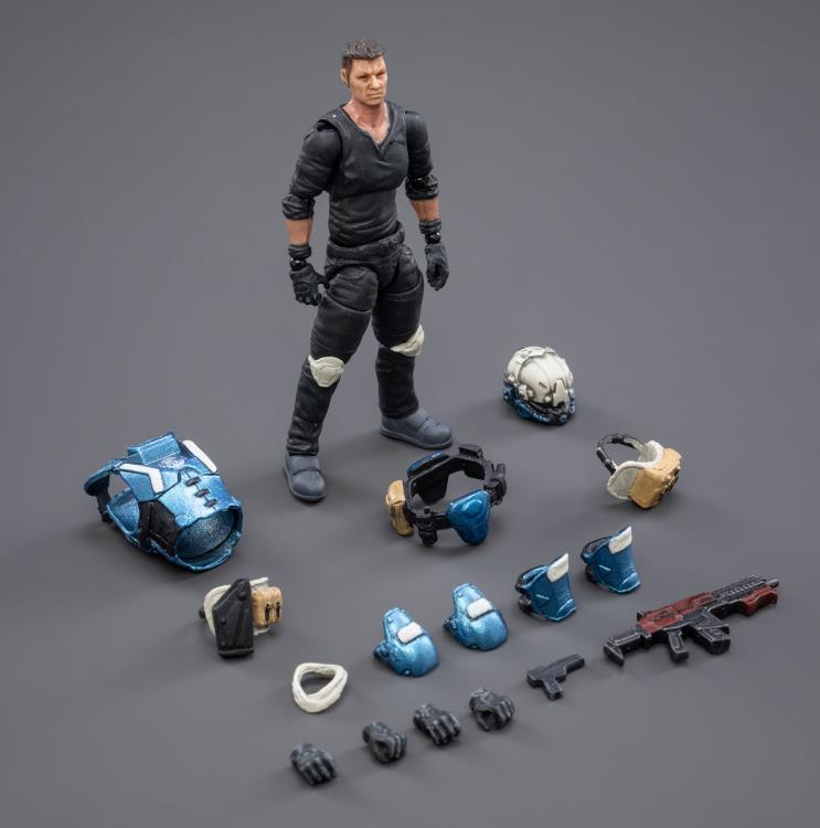 Dark Source Purge 01 Combination Warfare Mecha (Blue Vers.) 1/25 Scale Figure. Joy Toy's military vehicle series continues with the Purge 01 Combination Warfare Mecha and pilot figure!