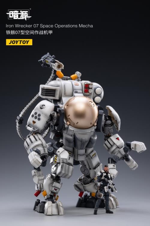 Joy Toy Dark Source Iron Wrecker 07 Space Operations Mecha 1/25 Scale Action Figure JT2207. JoyToy military vehicle series continues with the Iron Wrecker 07 Space Operations Mecha and pilot figure!