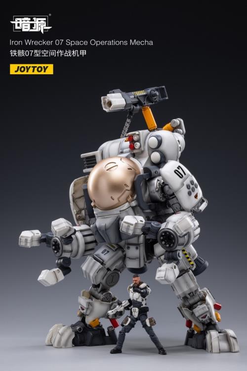 Joy Toy Dark Source Iron Wrecker 07 Space Operations Mecha 1/25 Scale Action Figure JT2207. JoyToy military vehicle series continues with the Iron Wrecker 07 Space Operations Mecha and pilot figure!
