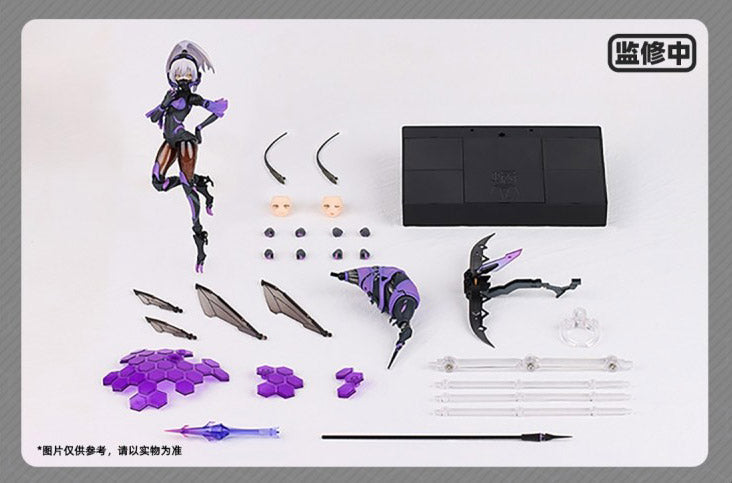 The Argidae Girl BEE-04R figure is based on an illustration by Mogumo in 1/12 scale! With several removable parts and a movable eyeball gimmick, this figure is easily customizable for your collection! The base of the figure even includes storage for smaller additional parts when they are not in use!