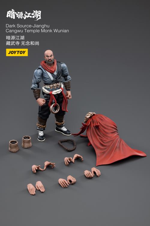 Joy Toy Dark Source JiangHu Changwu Temple Monk Wunian figure is incredibly detailed in 1/18 scale. JoyToy, each figure is highly articulated and includes accessories.