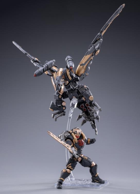 Joy Toy Battle for the Stars Saluk Flame Dragon Cavalry (Shadow) 1/18 Scale Set. Originally, JoyToy Flame Dragons inhabited a planet abound with active volcanos. The severe natural environment there forced Flame Dragons to evolve scales that are nearly unbreakable and fireproof.