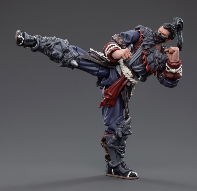 Joy Toy Dark Source JiangHu Wuzun Sect Tengtian Yue figure is incredibly detailed in 1/18 scale. JoyToy, each figure is highly articulated and includes accessories.