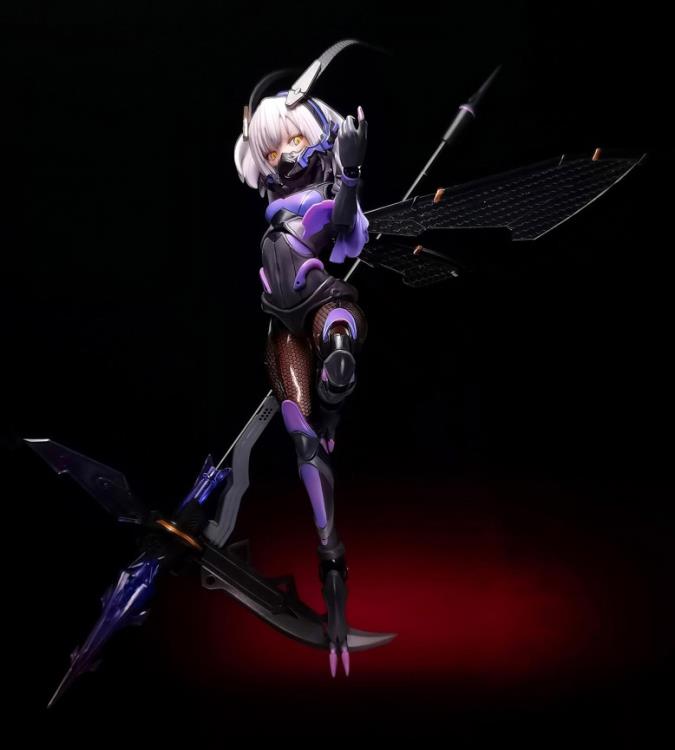 The Argidae Girl BEE-04R figure is based on an illustration by Mogumo in 1/12 scale! With several removable parts and a movable eyeball gimmick, this figure is easily customizable for your collection! The base of the figure even includes storage for smaller additional parts when they are not in use!