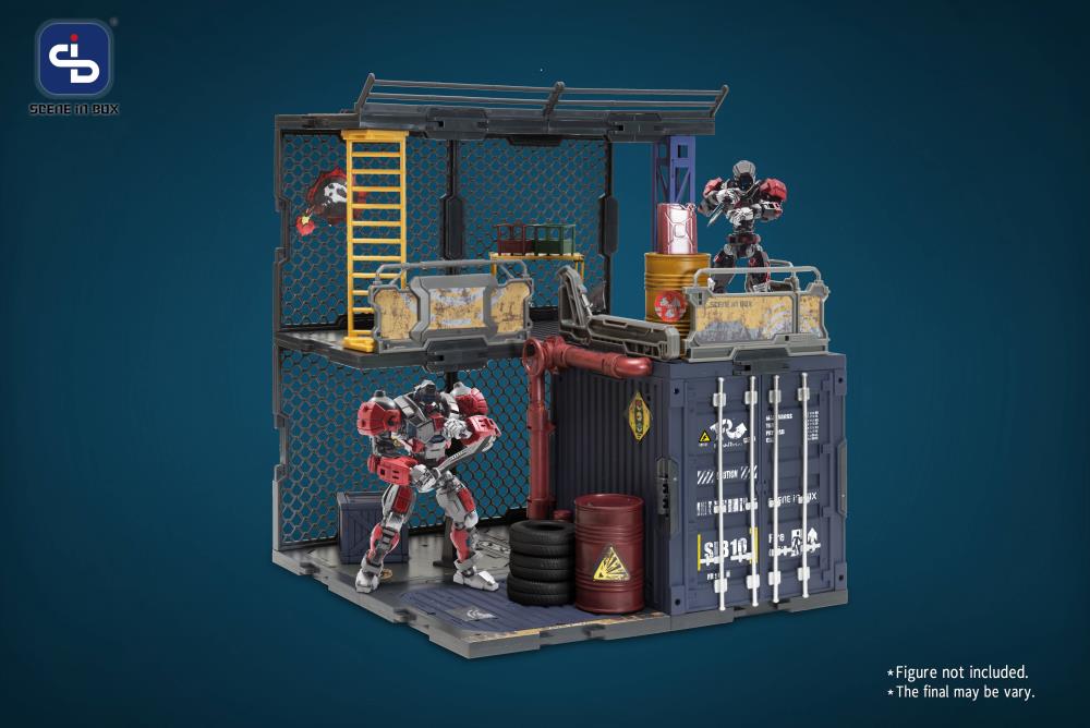 All parts of the SIB system are interchangeable, allowing you to freely customize, modify, or create multiple scenes. Each set is compatible with 1/24 and 1/18 scale action figures, or 2.5 to 3.75-inch figures; you can also modify to any other scales or sizes. When completed, the diorama is in 3D, so not only can it face 1 side, it can also display the figures from any angle.