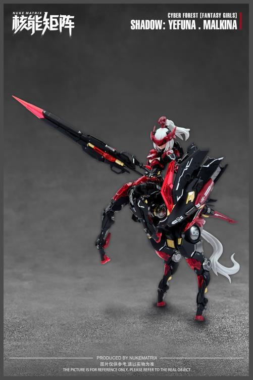 This model kit by Nuke Matrix is part of the Fantasy Girls lineup. The Cyber Forest Shadow: Yefuna Malkina joins the series! This model kit includes several weapons and accessories, along with a wide range of motion to allow for customization, making for a great addition to any collection!