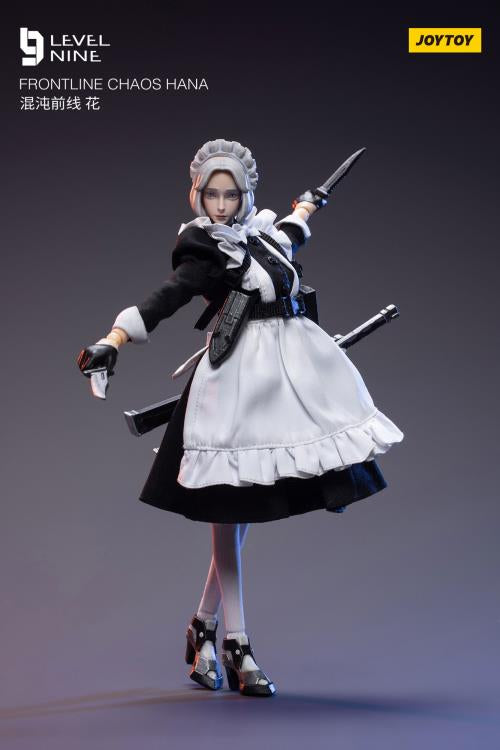 Joy Toy comes a new action figure series in 1/12 scale: Frontline Chaos! Dressed in real cloth and stylish clothing, JoyToy Hana is ready for battle with her trusty blades. Order yours today!