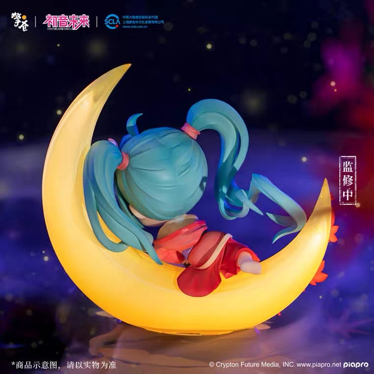 Qing Cang Hatsune Miku Moon River YueXiJiang Q Style Chibi PVC Figure From "Character Vocal Series 01: Hatsune Miku". QingCang has brought a series of Q Style Chibi Figure.