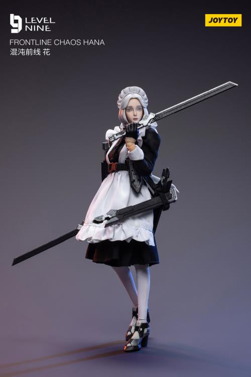 Joy Toy comes a new action figure series in 1/12 scale: Frontline Chaos! Dressed in real cloth and stylish clothing, JoyToy Hana is ready for battle with her trusty blades. Order yours today!