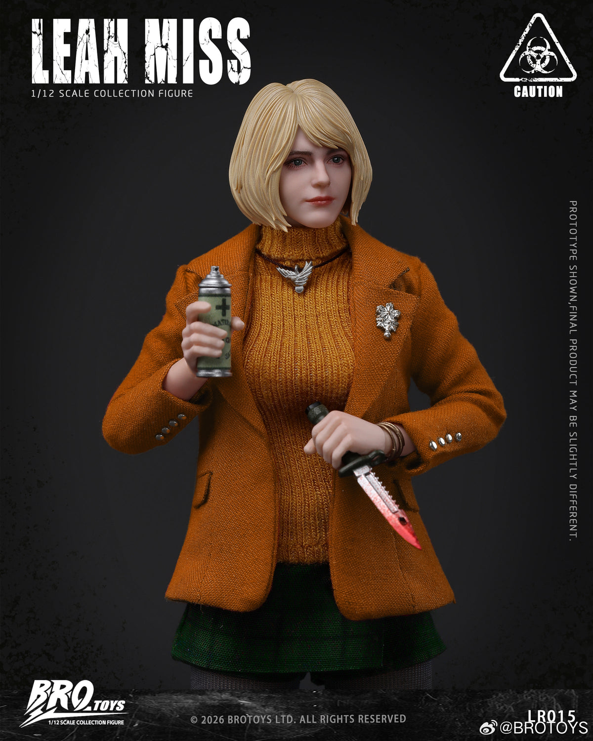 (Preorder) Brotoys LR015 Leah Miss with Light Feature & Preorder Bonus 1/12 6.2in action figure