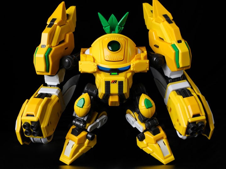 From Yu Li Chuang Wan comes the Fruity Robo Pineapple Slasher model kit! This model kit features a pineapple inspired robot mecha that is ready to battle anything that stands in its way. When fully built, the model is around 4.7 inches tall and is capable of creating a variety of poses. Be sure to add this model kit to your fruitful collection!