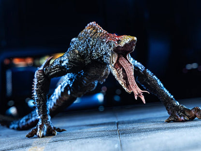 Prepare to encounter the enhanced Skull Crawler as it appears in Godzilla vs. Kong with this PREVIEWS Exclusive Hiya Toys Exquisite Basic figure!  In the film, Skull Crawler undergoes secret cultivation by APEX, featuring red bone structure, this monster is larger and stronger than usual! Standing at a length of approximately 14" and a height of 4.3" tall, this highly articulated figure references the design data from the film to capture all the intricate details of the fearsome Skull Island monster.