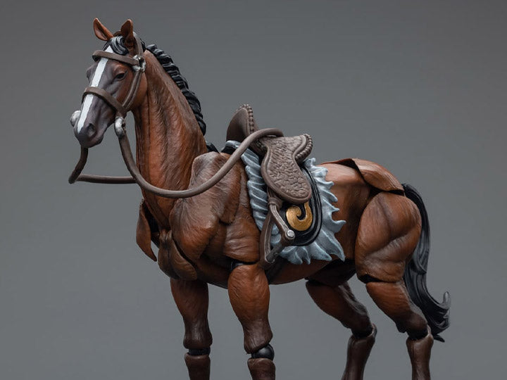 Introducing the remarkable Joy Toy Dark Source JiangHu War Horse action figure. This meticulously crafted action figure brings the mystical world of JiangHu to life, capturing the essence and prowess of a legendary warrior. Every inch of this action figure showcases the artistry and craftsmanship that JoyToy is renowned for, ensuring an authentic and immersive experience for collectors and enthusiasts alike.  Additional figure shown not included (sold separately)