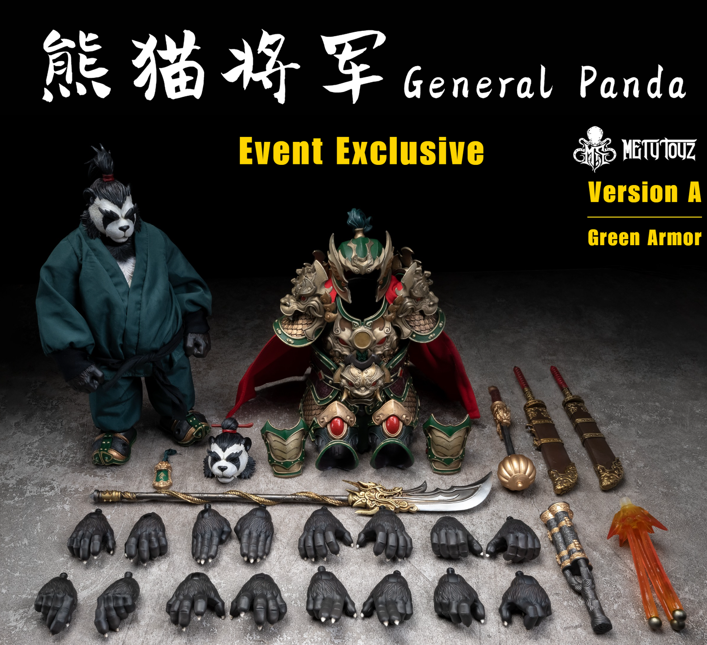 (Pre-order) Mety toyz 1/12 Event exclusive General Panda figure