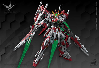 Add on to your model kit collection with this Star Eternal Xingheng 1/100 scale model kit by Iron Toys! This impressive model kit features a mecha inspired design with a white, red, and green color scheme. It features an alloy frame that allows the figure to be posed in various positions.