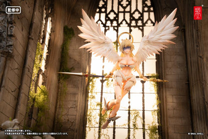 Add to your figure collection with the Angel Angela 1/12 scale action figure by Snail Shell. This figure displays Angel Angela with a golden halo and a spear. Angela is fully articulated for creating a variety of poses, along with including additional parts and accessories to customize the figure. Be sure to add it to your collection!