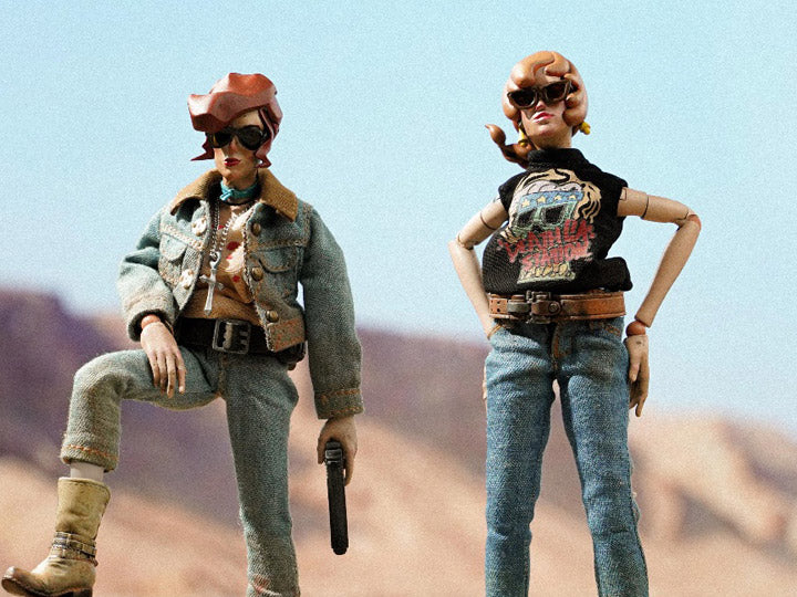 Embrace your rebellious side with these Canyon Sisters figures! Mrs. T and Mrs. L feature premium articulation and include custom fabric clothing for a more authenctic look. They also come with a wide variety of accessories for endless display options!