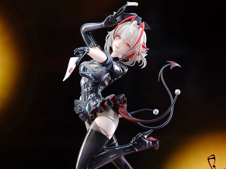 Apex is proud to present a new 1/7 scale figure from the popular mobile video game Arknights: the mercenary W! Dressed in her bold Foolish Night's Secret Letter outfit, she springs forward as she extends a hand with a mysterious letter in it. Don't miss out and add this figure to your collection today!