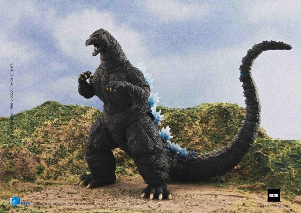 Following the previous film Godzilla vs. Biollante (1989), the 18th installment of the series was directed by Kazuki Omori and featured special effects directed by Koichi Kawakita. This brand new Heat Ray Godzilla Hokkaido Ver. action figure is crafted with amazing attention to detail at 7" tall, and features special blue paint on the clear body, reproducing Godzilla's appearance from the battlefield in Hokkaido!