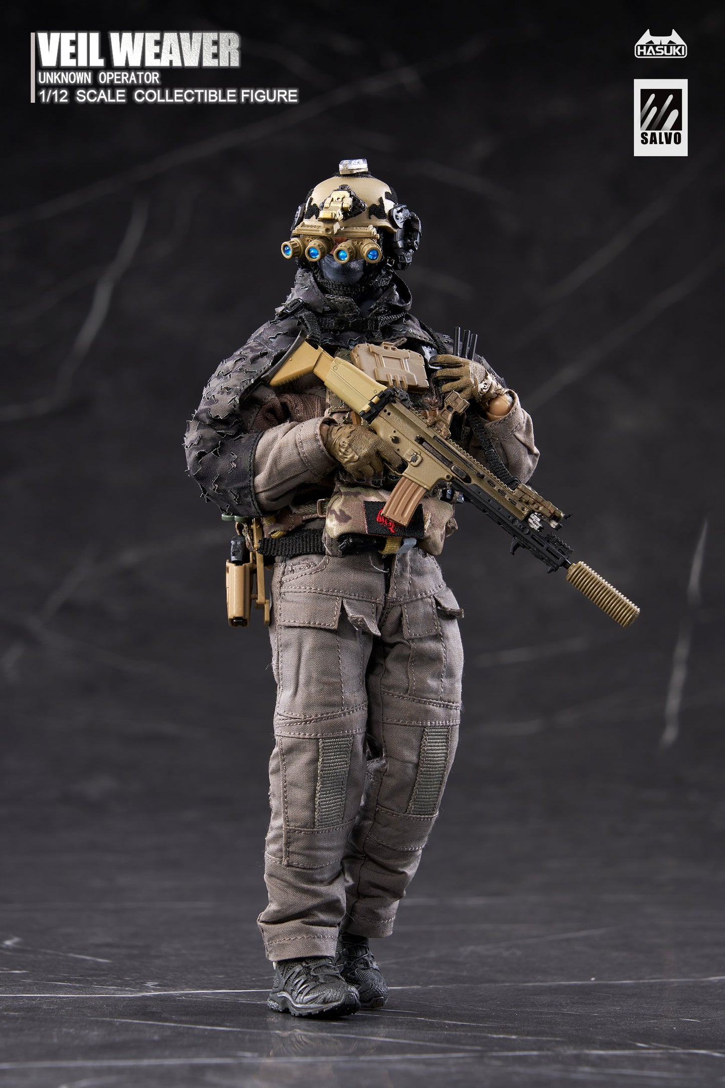 (Pre-order) Hasuki 1/12 Black Ops NO.4 SA04 Veil Weaver Action Figure