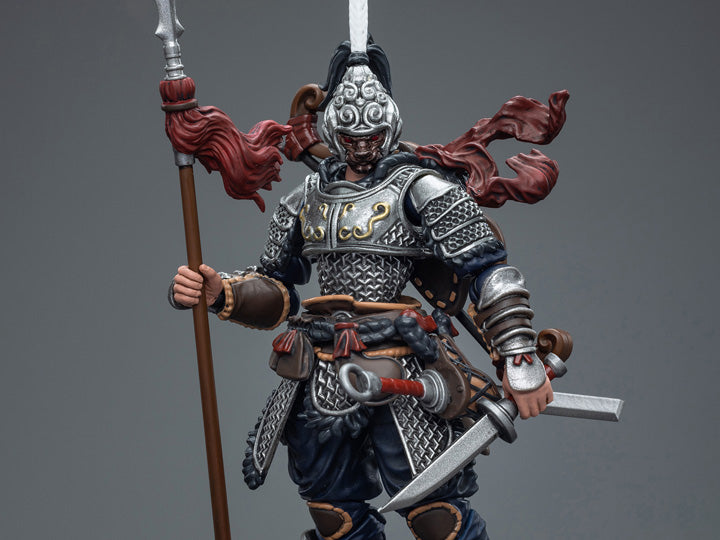 Introducing the remarkable Joy Toy Dark Source JiangHu Northern Hanland Empire Cavalry action figure. This meticulously crafted action figure brings the mystical world of JiangHu to life, capturing the essence and prowess of a legendary warrior. Every inch of this action figure showcases the artistry and craftsmanship that JoyToy is renowned for, ensuring an authentic and immersive experience for collectors and enthusiasts alike.  Dark Source JiangHu War Horse figure not included (sold separately)