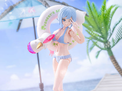 Nuke Matrix's new Vivienne Hayha (Summer Shine Ver.) model kit is here!  Full of surprises, Vivienne is waiting for you to go exploring together. With several interchangeable parts and accessories, this figure is fully poseable upon completion of the model kit.