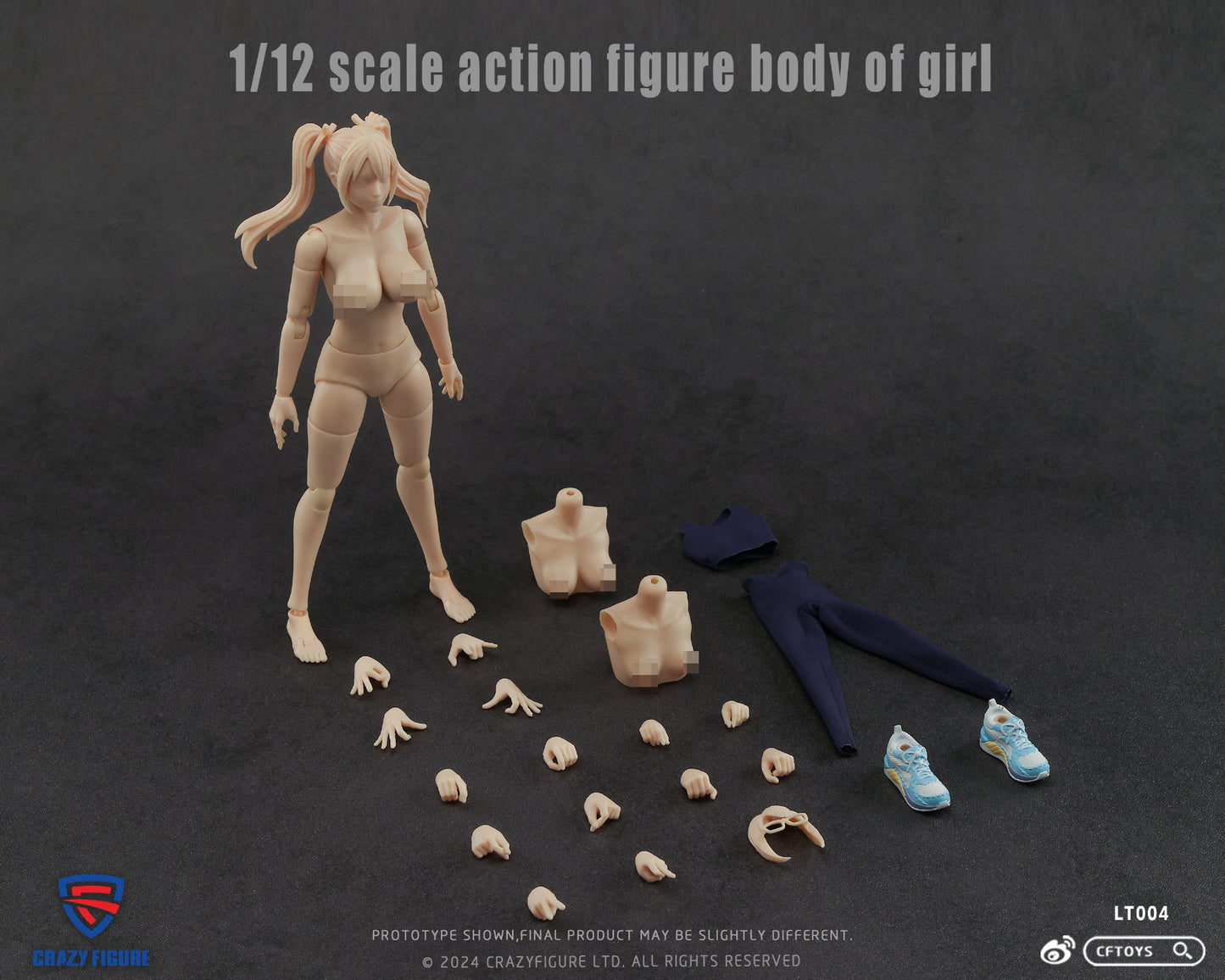 (Pre-order) Crazyfigure 1/12 Female body action figure LT004