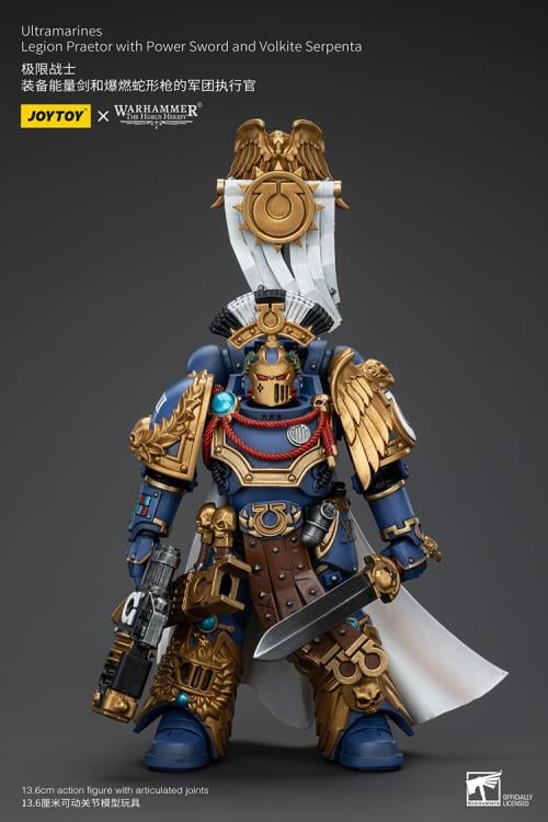 Joy Toy brings the Ultramarines to life with this Warhammer 1/18 scale action figure! Highly disciplined and courageous warriors, the Ultramarines have remained true to the teachings of their Primarch Roboute Guilliman for 10,000 standard years. Keeping watch over the Imperium, they personify the very spirit of the Adeptus Astartes.