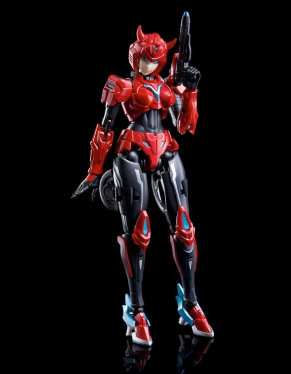 Expand your action figure collection with the CS-02 Little Red figure by Collection Space. This figure is just under 7 inches tall and comes with additional parts and accessories to customize your figure. The figure is able to convert from a humanoid mode into vehicle mode. Be sure to add this figure to your collection!