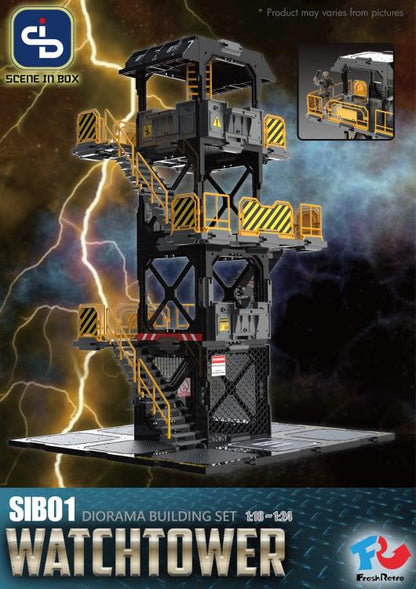 All parts of the SIB system are interchangeable, allowing you to freely customize, modify, or create multiple scenes. Each set is compatible with 1/24 and 1/18 scale action figures, or 2.5 to 3.75-inch figures; you can also modify to any other scales or sizes. When completed, the diorama is in 3D, so not only can it face 1 side, it can also display the figures in any angle.