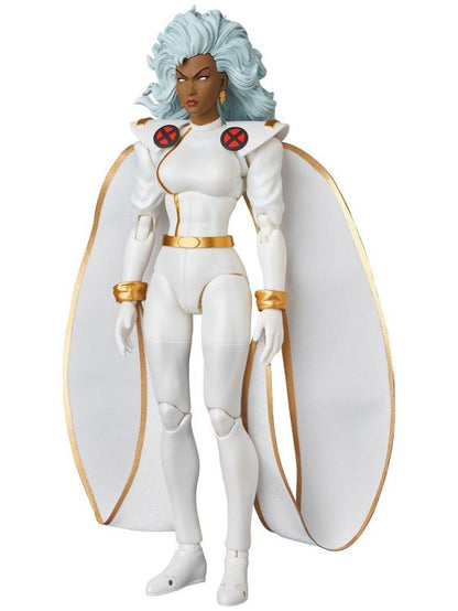 Storm, as she appeared in the X-Men comics, leaps into Medicom's MAFEX action figure lineup! She stands about 6 inches tall and includes 3 different head sculpts and translucent effects parts. 