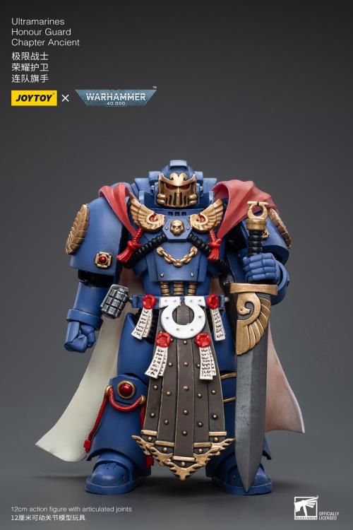 Joy Toy brings the Ultramarines to life with this Warhammer 40K 1/18 scale figure! Highly disciplined and courageous warriors, the Ultramarines have remained true to the teachings of their Primarch Roboute Guilliman for 10,000 standard years. Keeping watch over the Imperium, they personify the very spirit of the Adeptus Astartes.