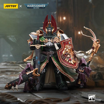 The Joy Toy Warhammer 40K Dark Angels Primarch Lion El‘Jonson action figure is a highly detailed collectible, perfect for fans of the Warhammer 40K universe. This figure captures the essence of the character’s formidable presence, making it a must-have for collectors and enthusiasts alike.