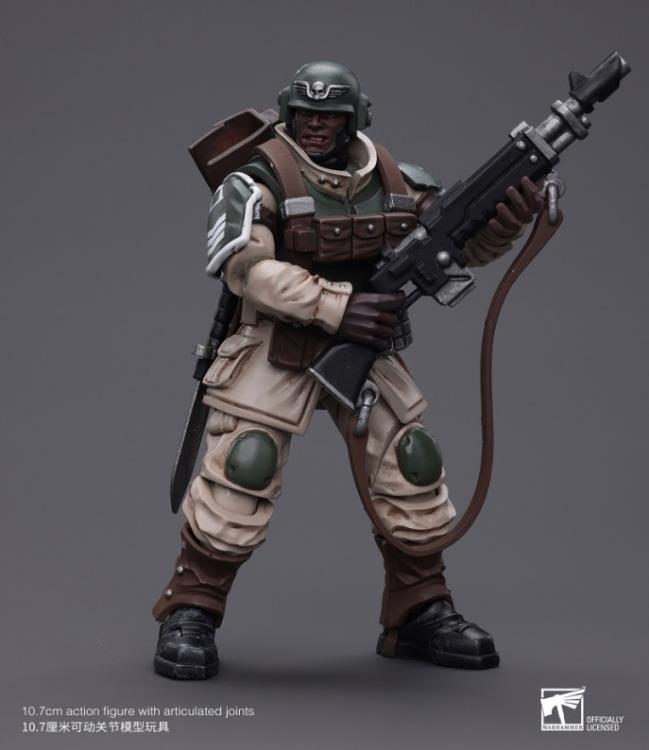 Joy Toy Astra Militarum Cadian Command Squad Veteran with Regimental Standard