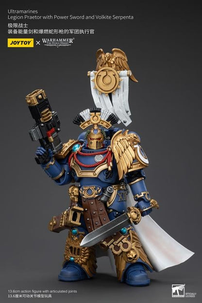 Joy Toy brings the Ultramarines to life with this Warhammer 1/18 scale action figure! Highly disciplined and courageous warriors, the Ultramarines have remained true to the teachings of their Primarch Roboute Guilliman for 10,000 standard years. Keeping watch over the Imperium, they personify the very spirit of the Adeptus Astartes.