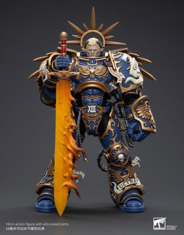 Held by some as a paragon among the Emperor's sons, Roboute Guilliman was as much a patrician statesman and empire-builder as he was an indefatigable warrior. A being of preternatural intelligence, cold reason and indomitable will, Guilliman forged his XIIIth Legion into a vast force of conquest and control, a weapon by which he made himself the master of a stellar domain in the Eastern Fringe of the galaxy, the Realm of Ultramar, which during his lifetime spanned five hundred worlds.