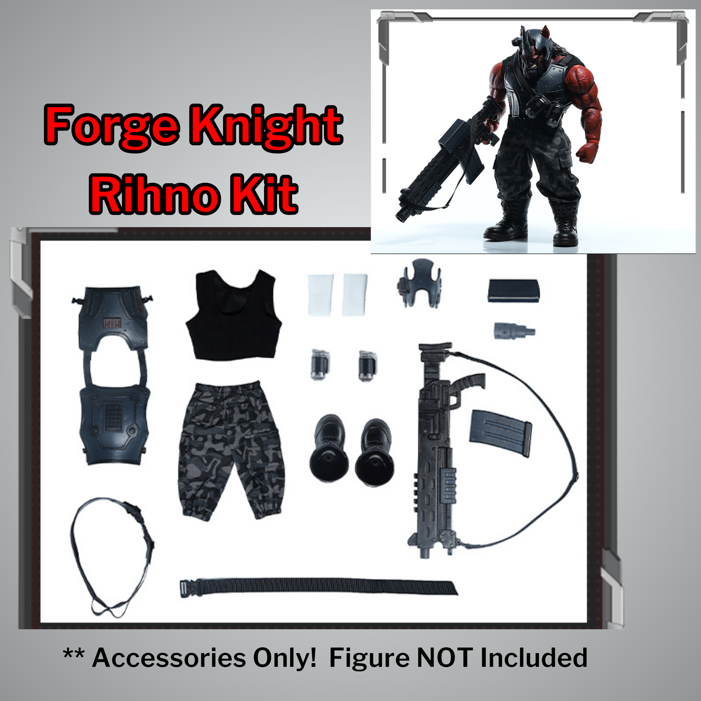 (Pre-order) Forge Knight Studio Accessories kit for Xesray Rhino