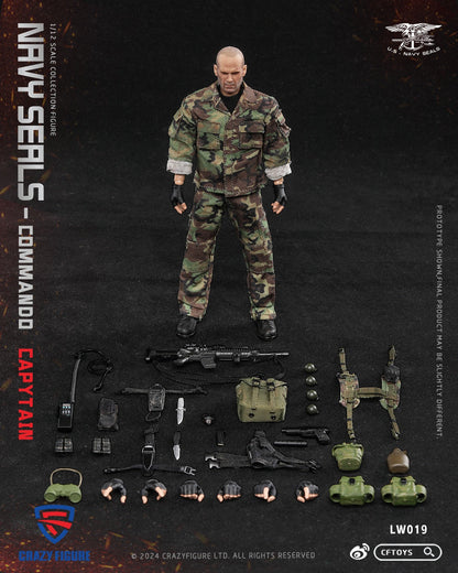 (Pre-order) Crazyfigure CF Toys 1/12 Navy seals Commando captain figure