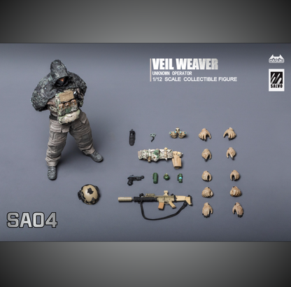 (Pre-order) Hasuki 1/12 Black Ops NO.4 SA04 Veil Weaver Action Figure