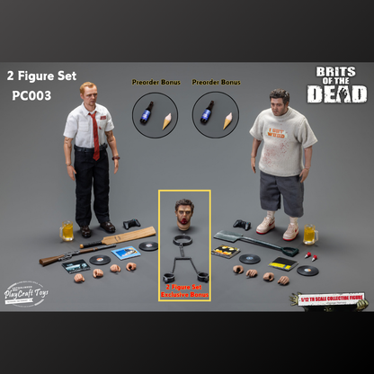 (Pre-order) Play Craft Toys 1/12 Zombie Slim Zombie Fat Action Figure Set