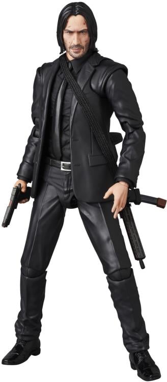 This John Wick MAFEX action figure, based on the John Wick: Chapter 3 - Parabellum film, features premium detail and articulation that any fan of the John Wick series will appreciate.