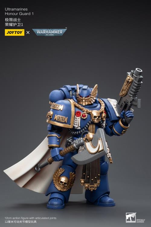 Joy Toy brings the Ultramarines to life with this Warhammer 40K 1/18 scale figure! Highly disciplined and courageous warriors, the Ultramarines have remained true to the teachings of their Primarch Roboute Guilliman for 10,000 standard years. Keeping watch over the Imperium, they personify the very spirit of the Adeptus Astartes.