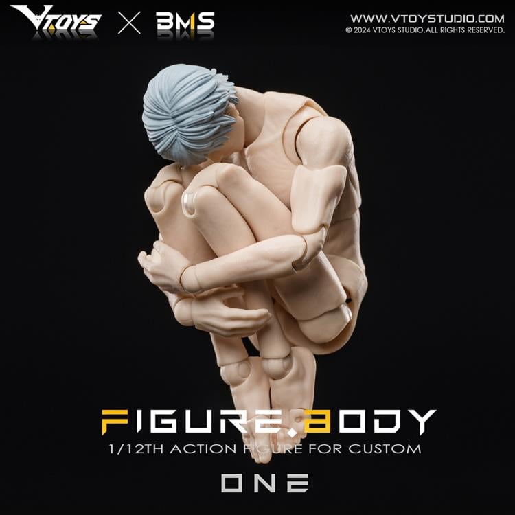 VTOYS X BMS Figure Body One series is well-known for its highly-poseable 1/12th scale figures, which is sculpted by renowned sculptor V, and the product has smooth lines and beautiful shape. After a year of repeated optimization and careful grinding, it use POM, ABS, PVC and other different materials. It has built-in framework of hardiness, high rigidity and high wear resistance, and ensures the precision and large movable range of its components, as well as the comfortable tightness of joints. As you can s